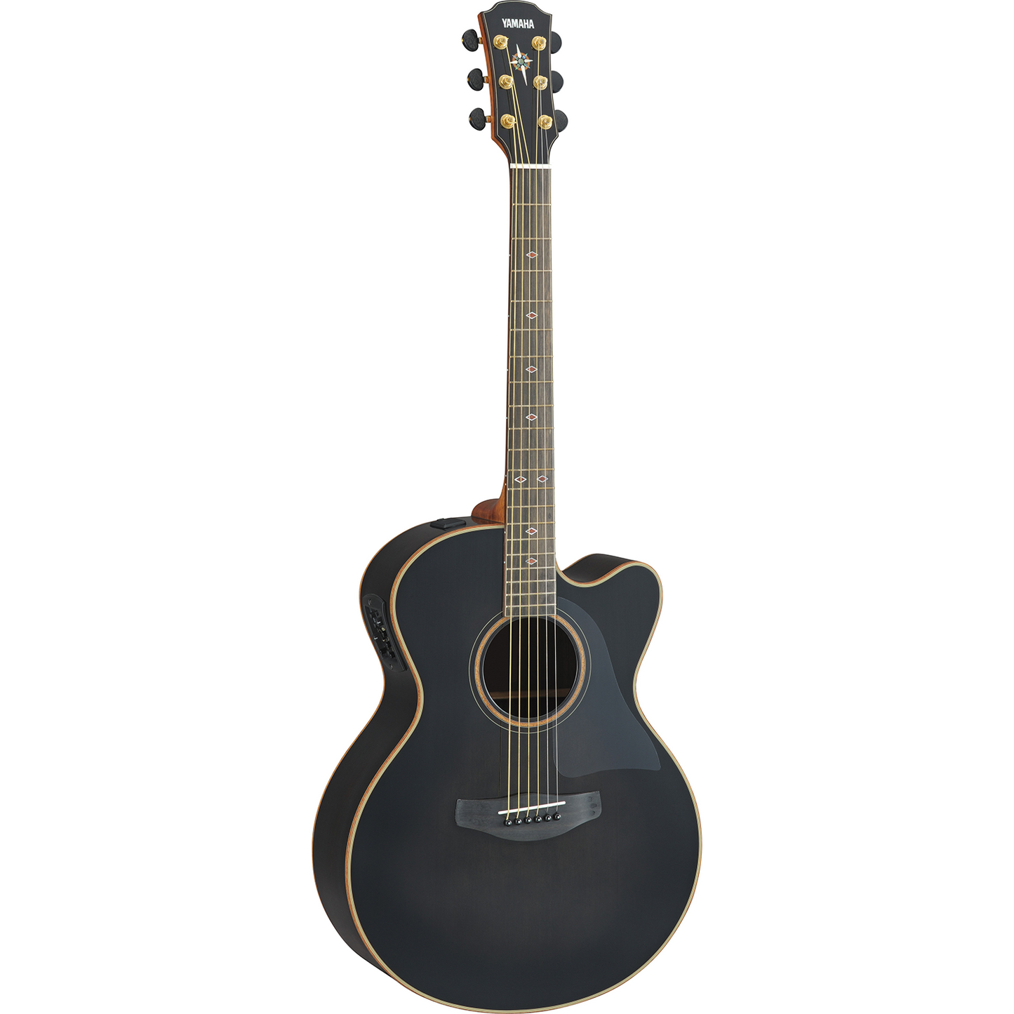 Yamaha CPX1200II Translucent Black Acoustic Guitar w/Gig Back