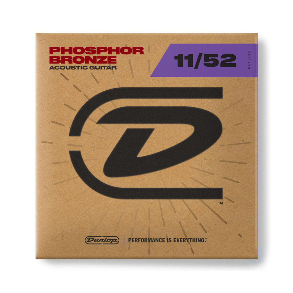 Dunlop Acoustic Guitar Strings Phosphor Bronze Medium-Light 11-52