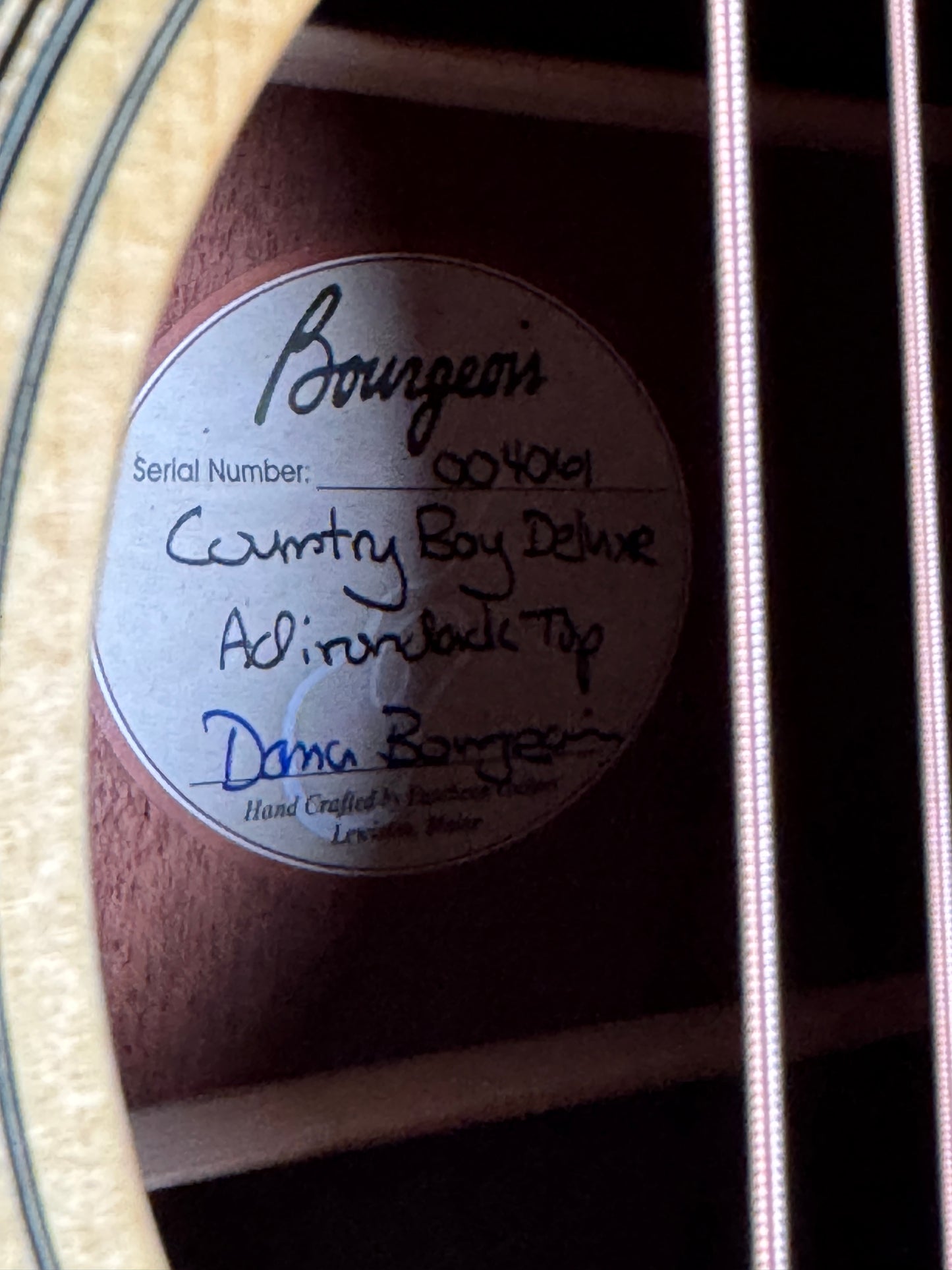 Bourgeois Country Boy Deluxe Adirondack Top (PRE-OWNED)