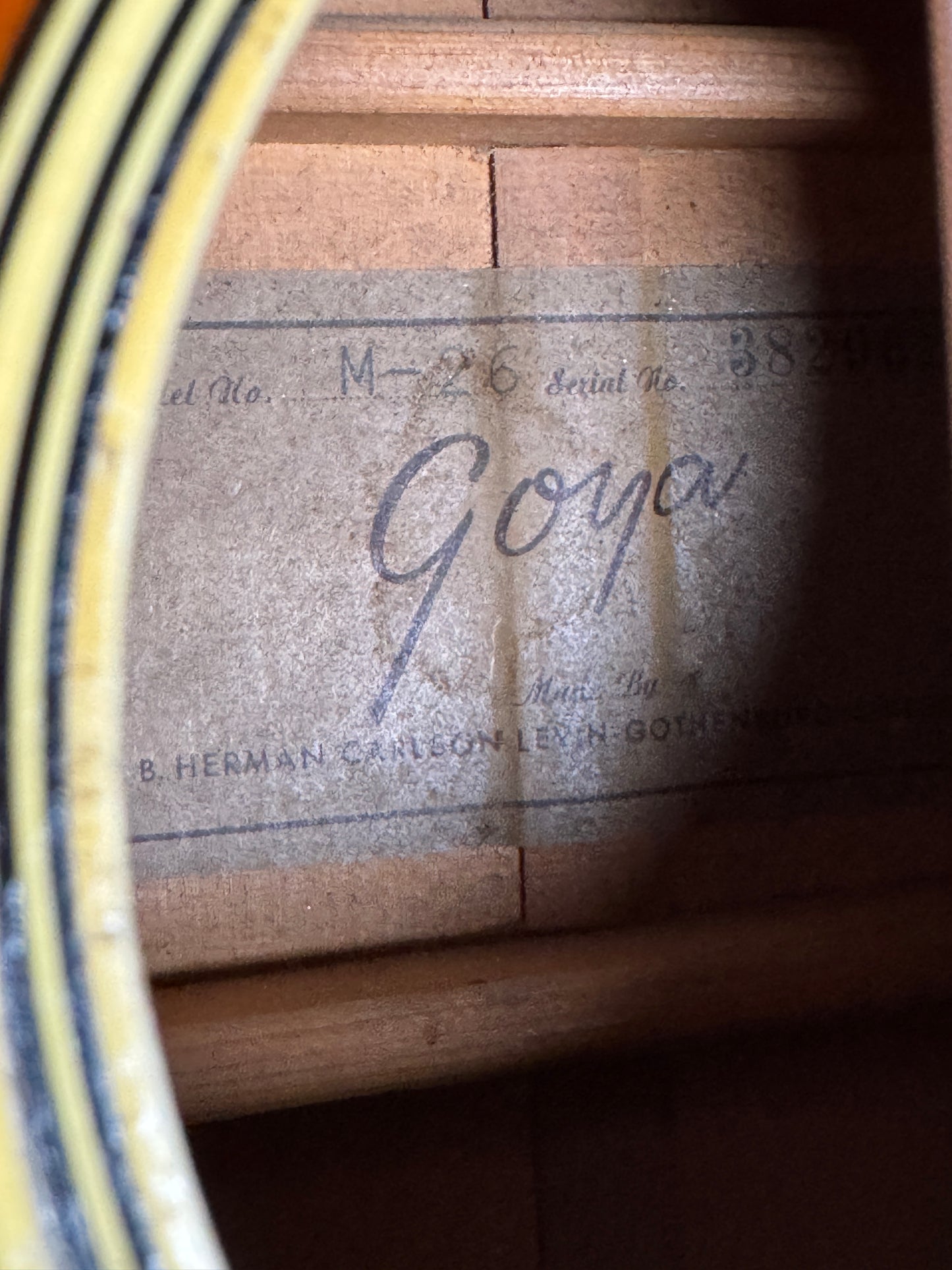 Goya M-26 #382962 (PRE-OWNED)