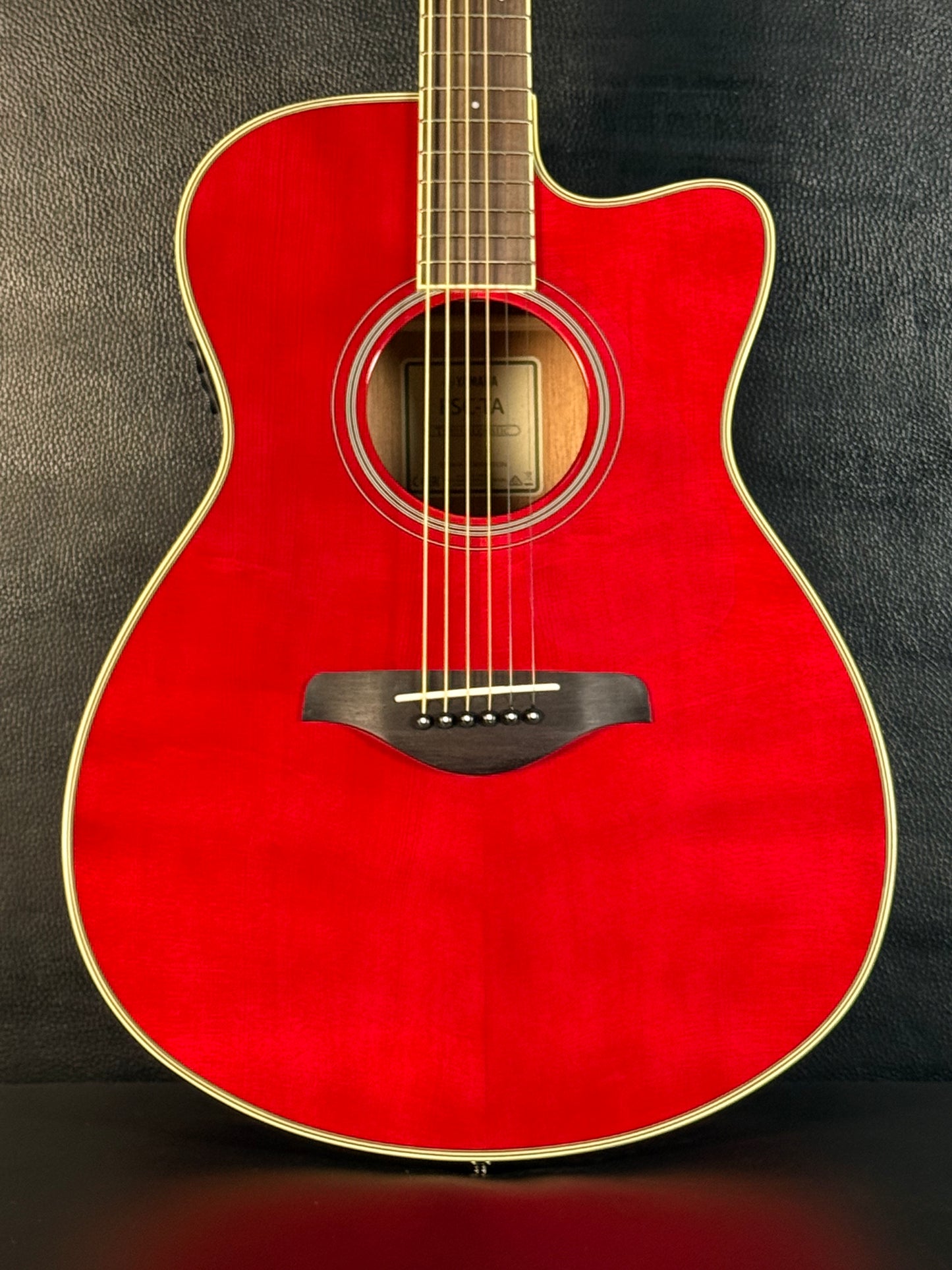 Yamaha FS TransAcoustic Folk Cutaway Ruby Red