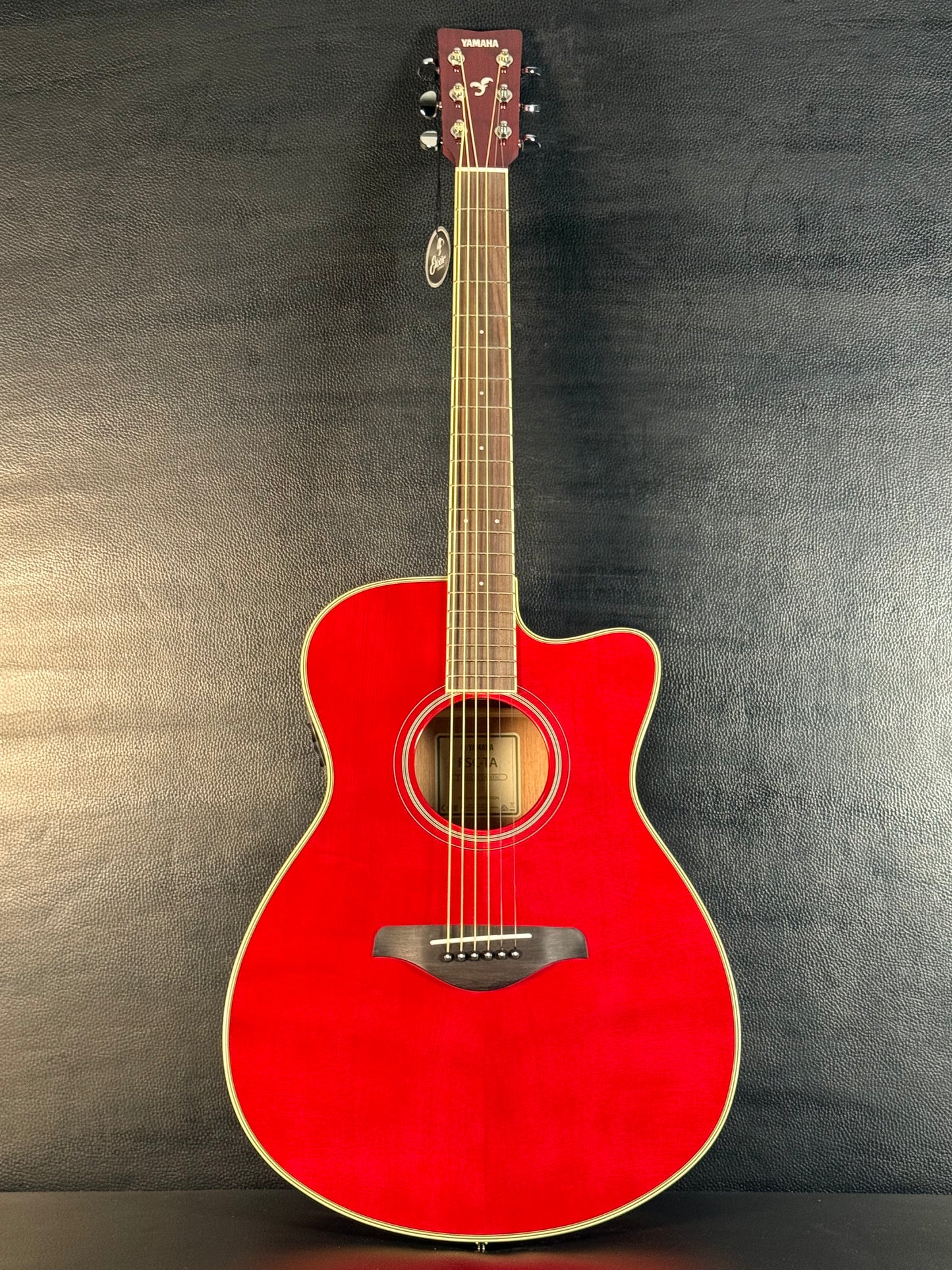 Yamaha FS TransAcoustic Folk Cutaway Ruby Red