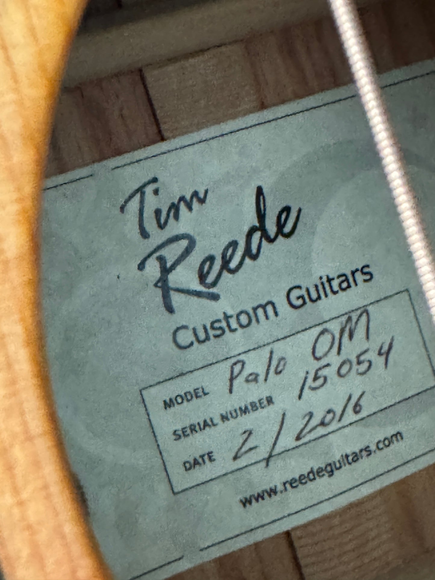 Tim Reede OM 2016 (PRE-OWNED)