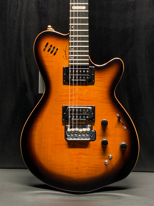 Godin LGXT Cognac Burst Flame AA Electric Guitar