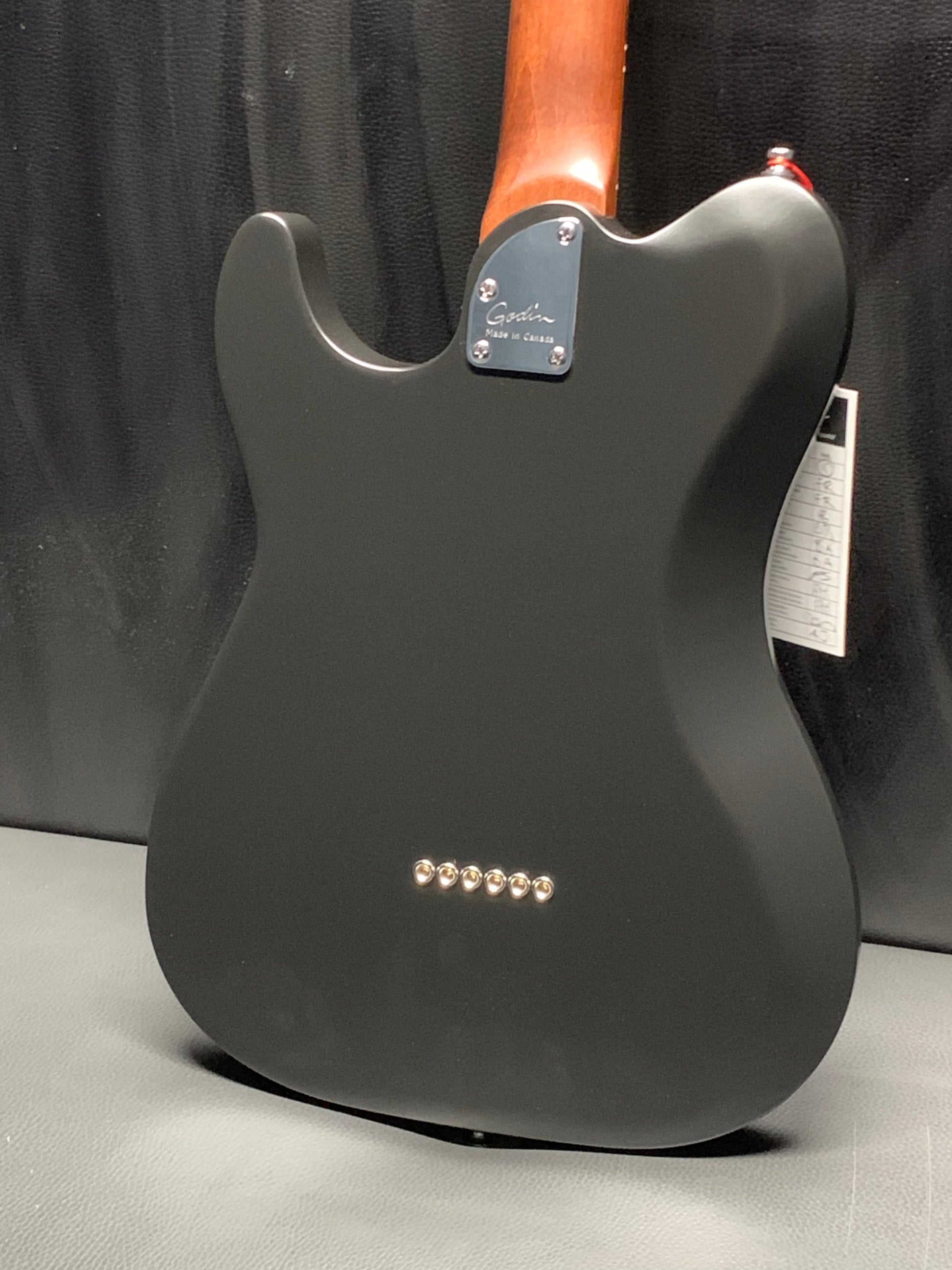 Godin Stadium HT Matte Black RN Electric Guitar – Guitar HAUS Godin Stadium HT Matte Black RN Electric Guitar – Guitar HAUS