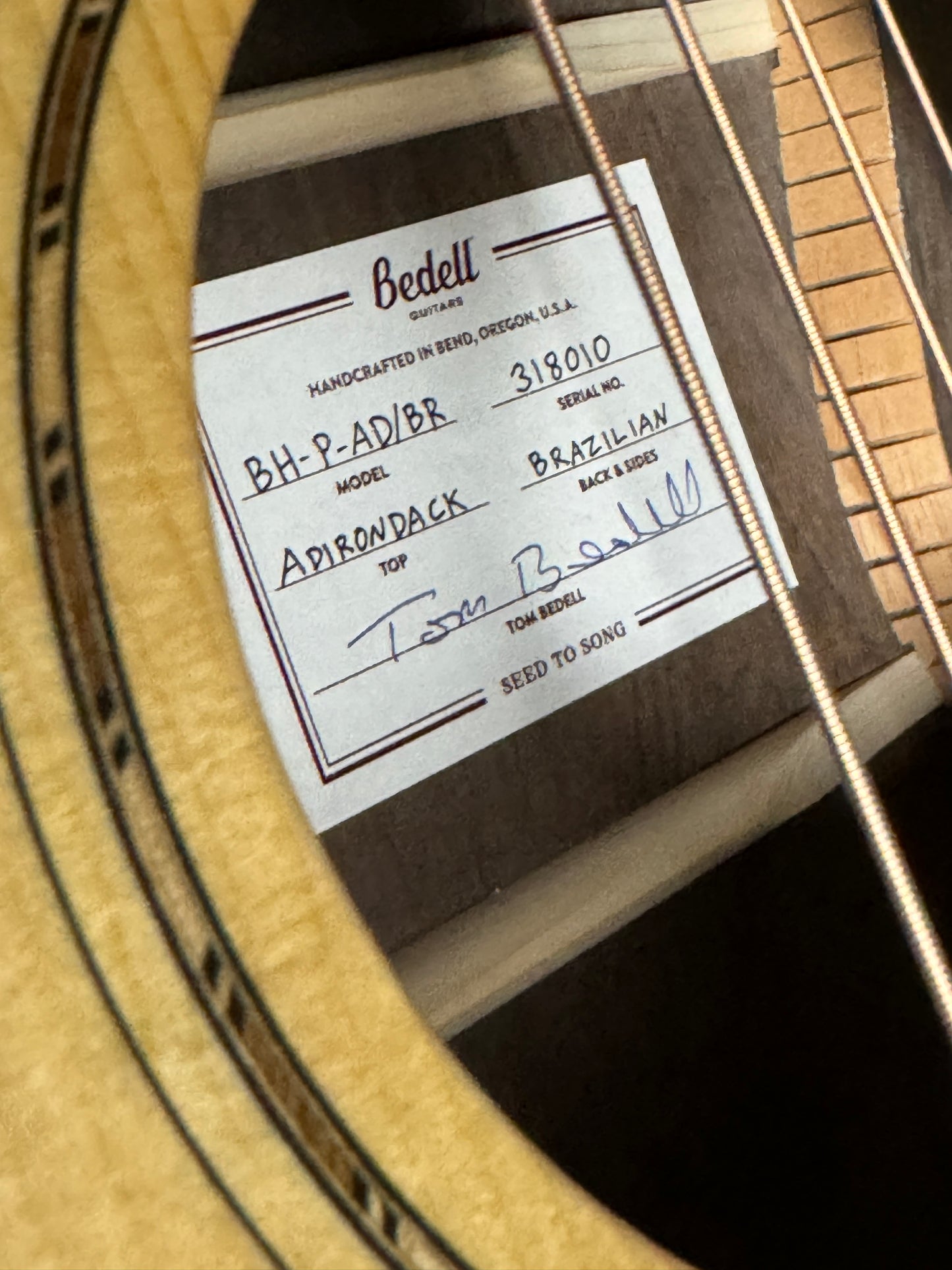 Bedell Parlor Brazillian Rosewood (PRE-OWNED)