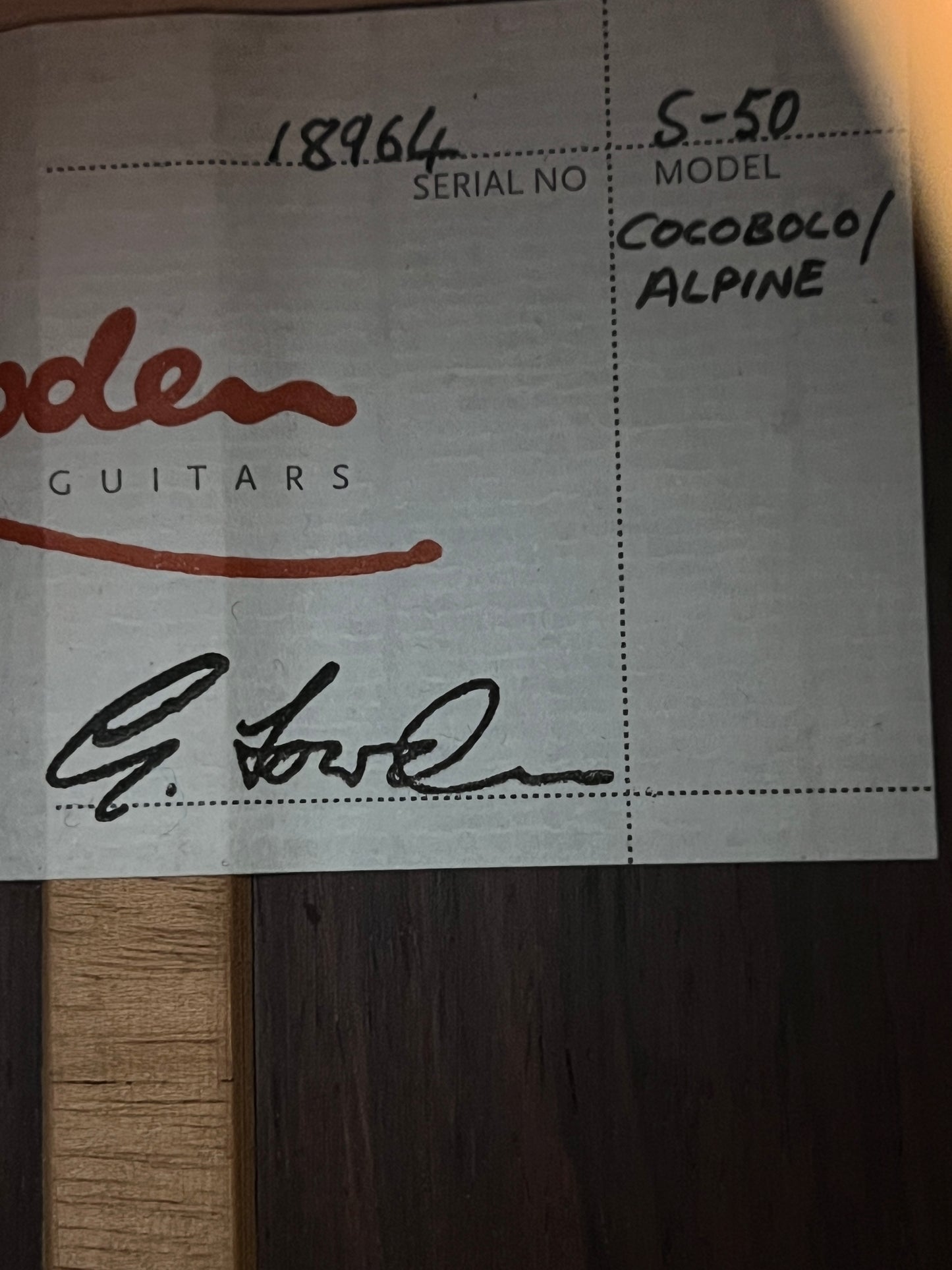 Lowden S-50 Cocobolo ( PRE-OWNED)