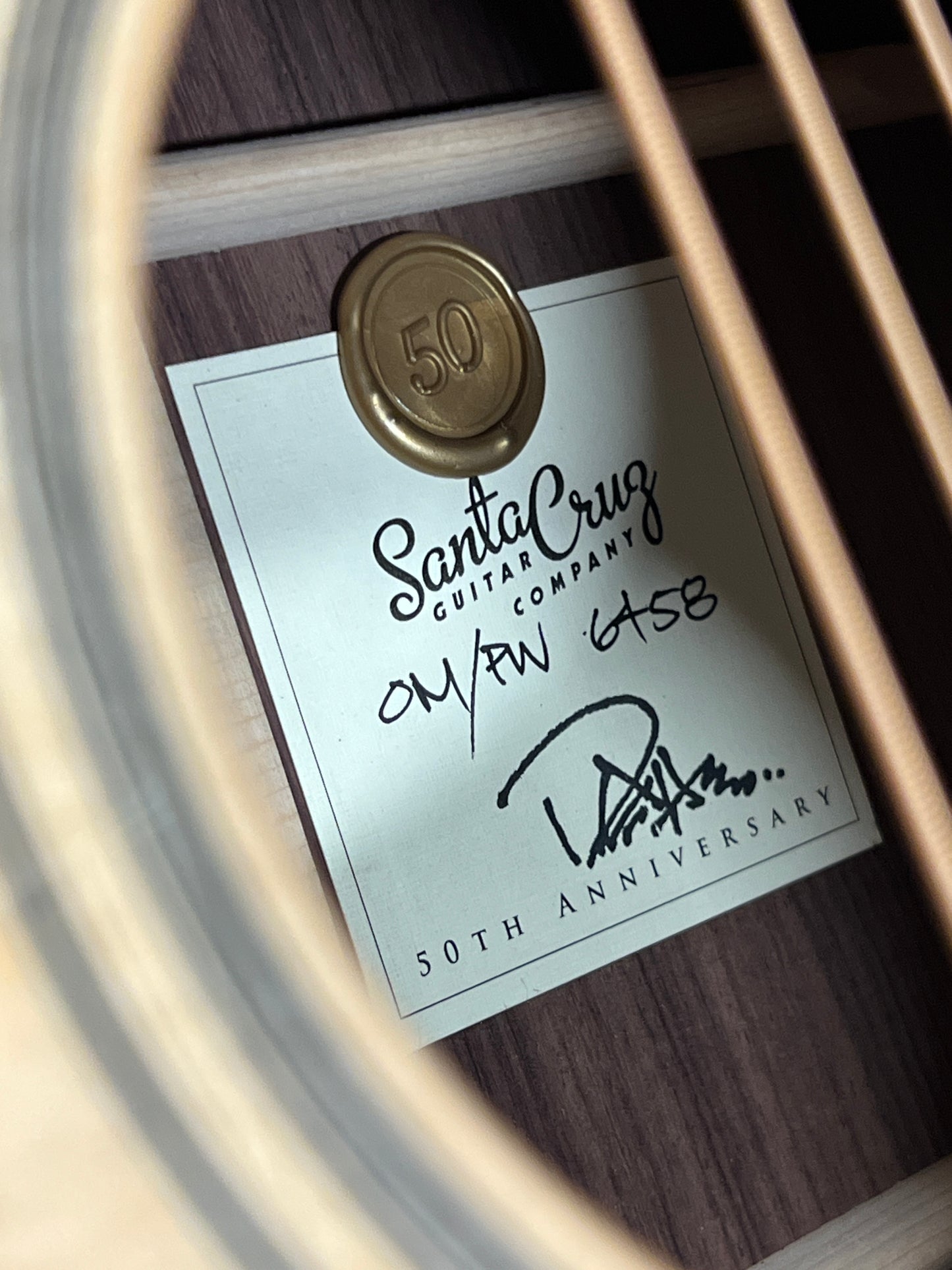 Santa Cruz 50th Anniversary Limited Edition OM/PW