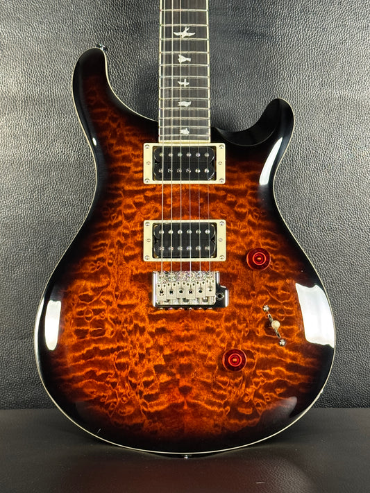 PRS SE Custom 24 Quilt - Black Gold Sunburst