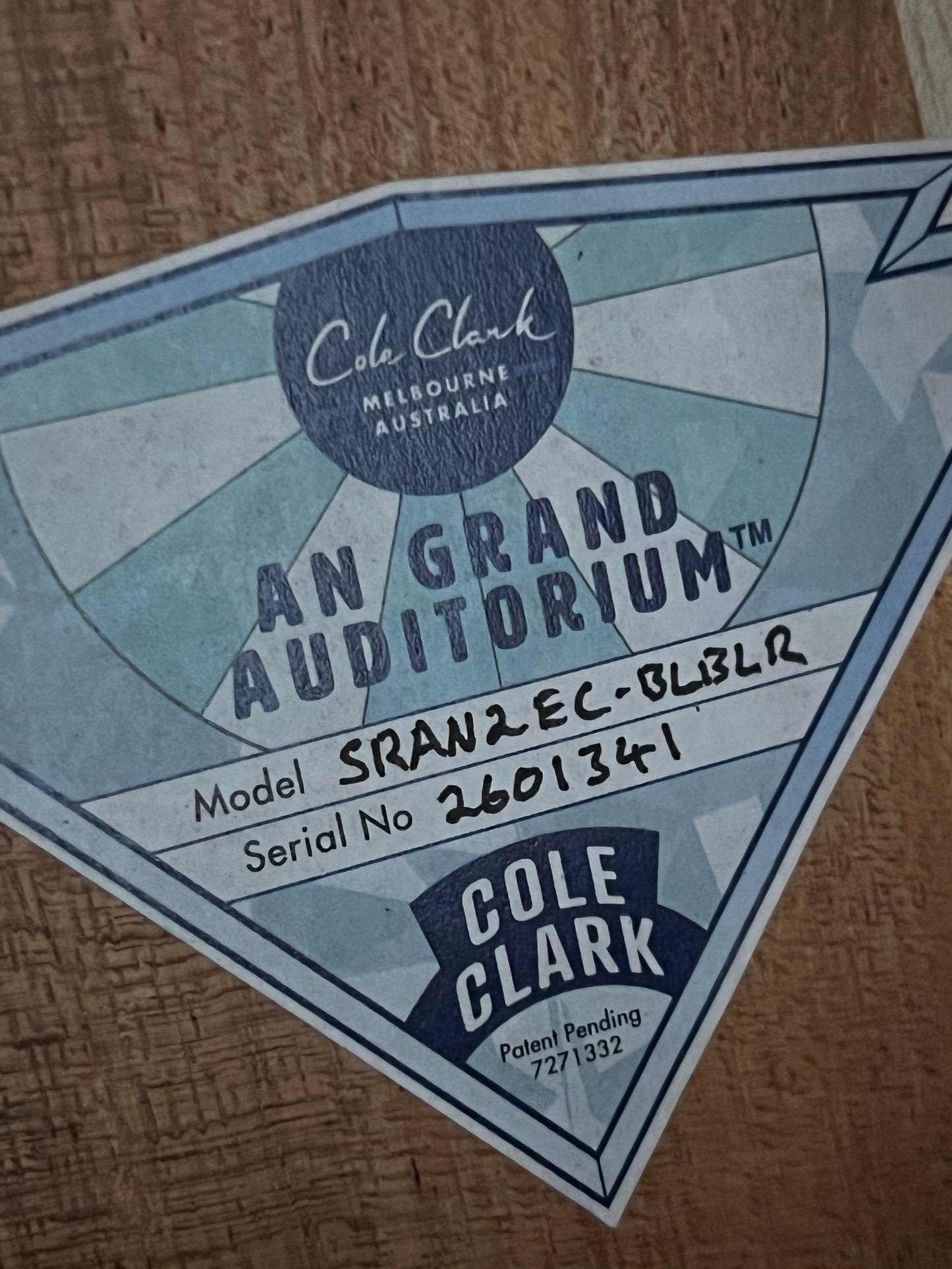 Cole Clark AN Grand Auditorium SRAN2EC-BLBLR