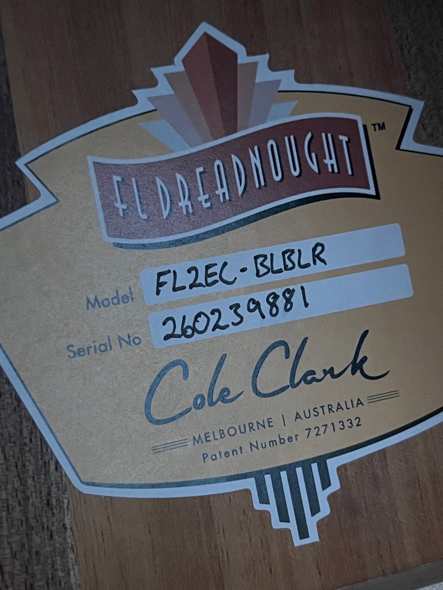 Cole Clark FL Dreadnought FL2EC-BLBLR