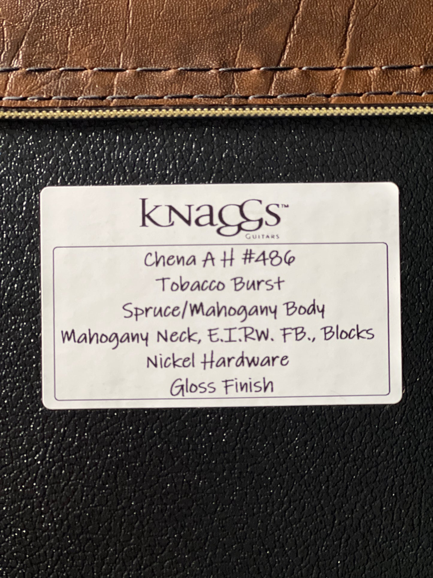 Knaggs Chena Tobacco Burst #486