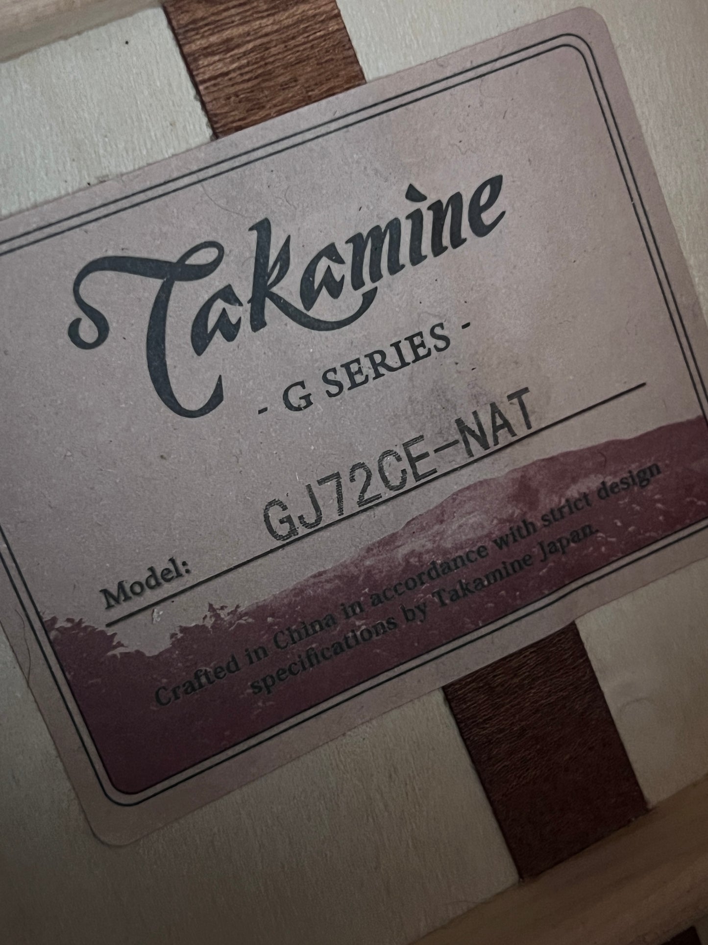 Takamine GJ72CE NAT (PRE-OWNED)