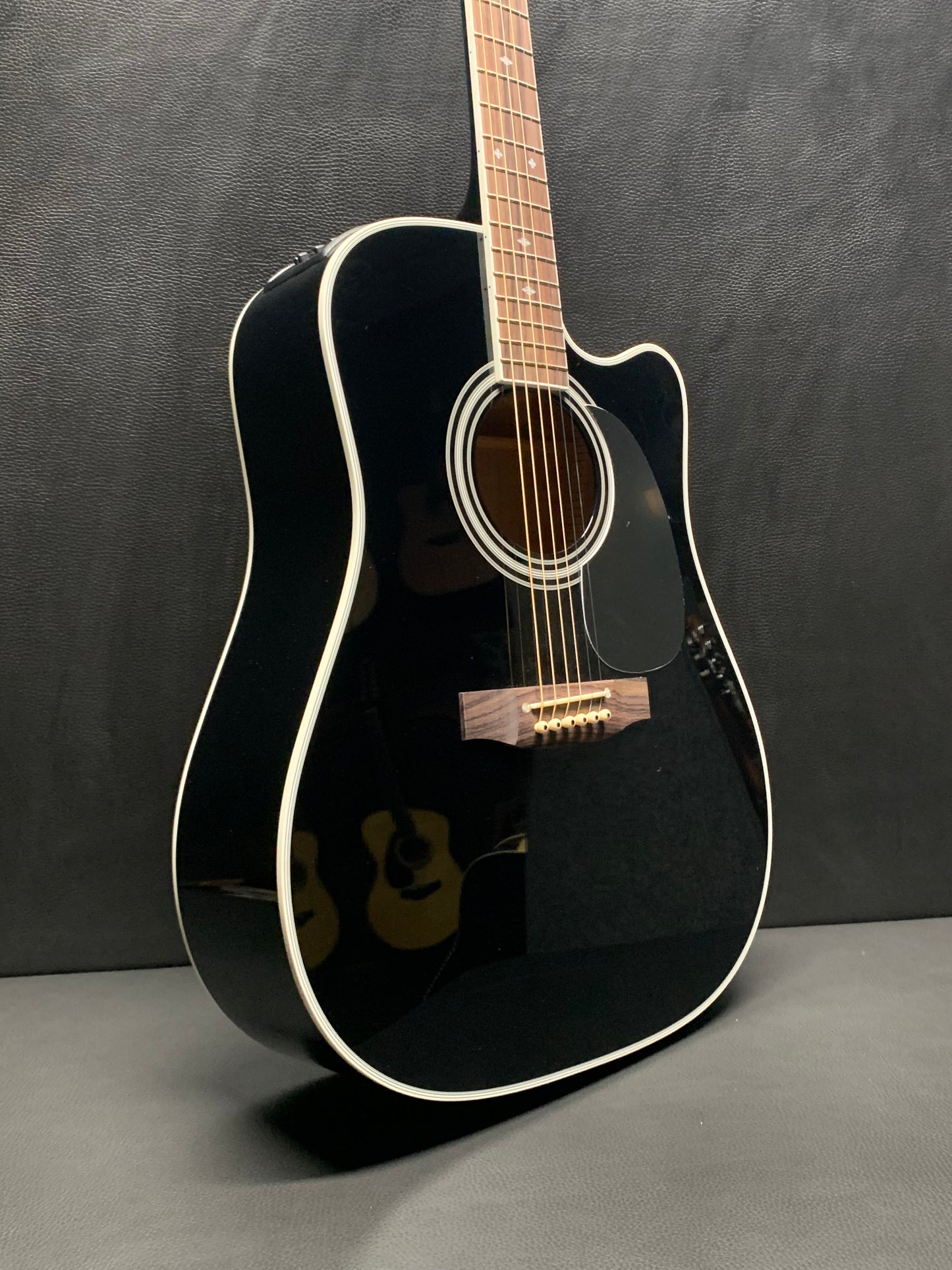 Takamine EF341SC Japan Black Acoustic-Electric Guitar
