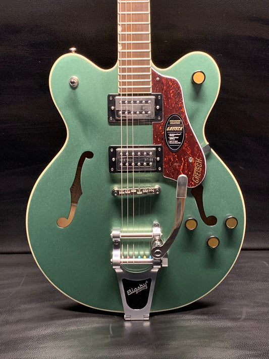 Gretsch G2622T Streamliner Center Block Double-Cut with Bigsby, Broad’Tron BT-3S Pickups, Steel Olive