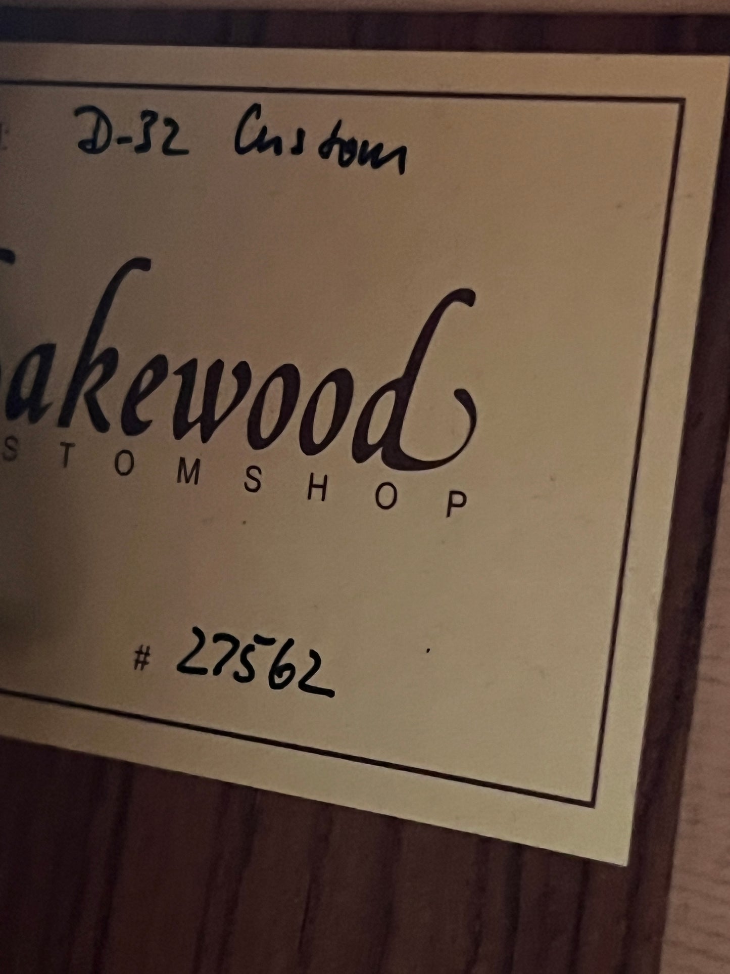 Lakewood D-32 Custom (PRE-OWNED)