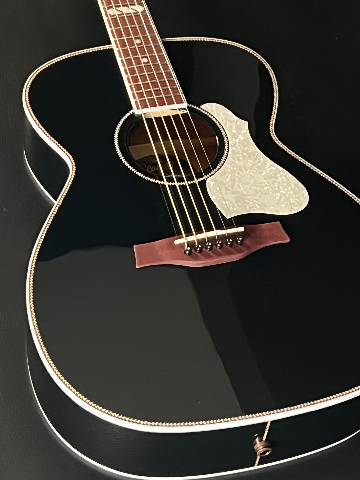 Seagull Artist Tuxedo Black Anthem EQ w/ Gig Bag