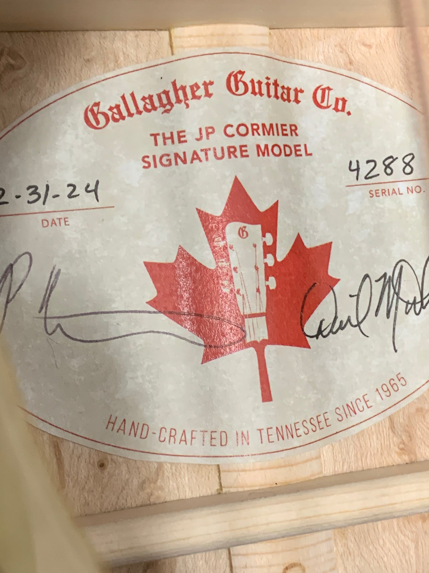 Gallagher JP Cormier Signature Model #4288 B-STOCK