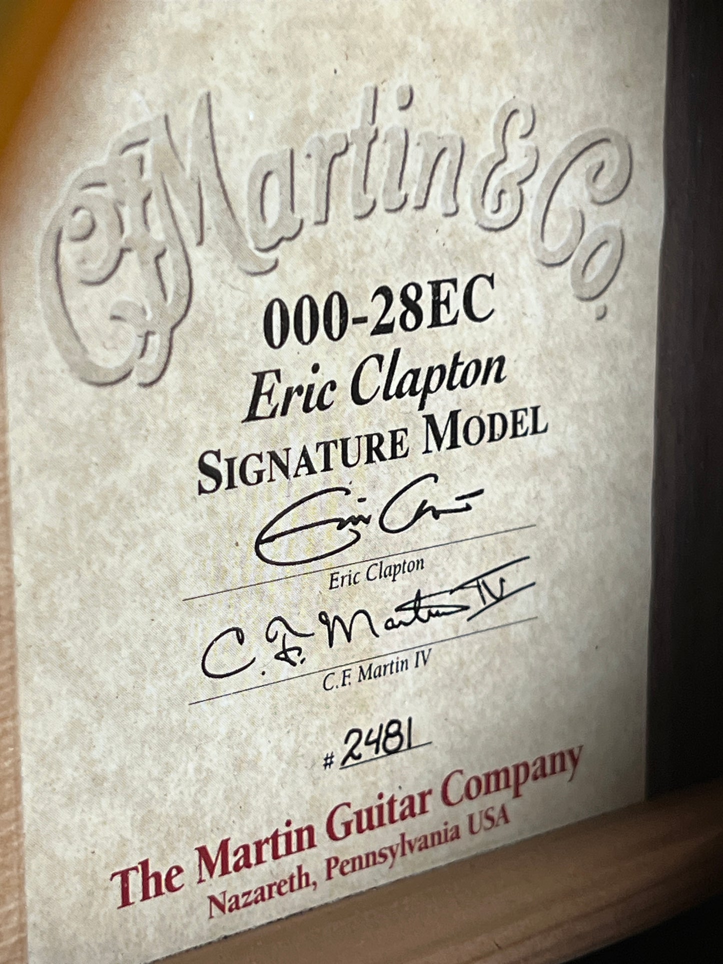Martin 000-28EC Eric Clapton Signature Model 1998 #644412 (PRE-OWNED)