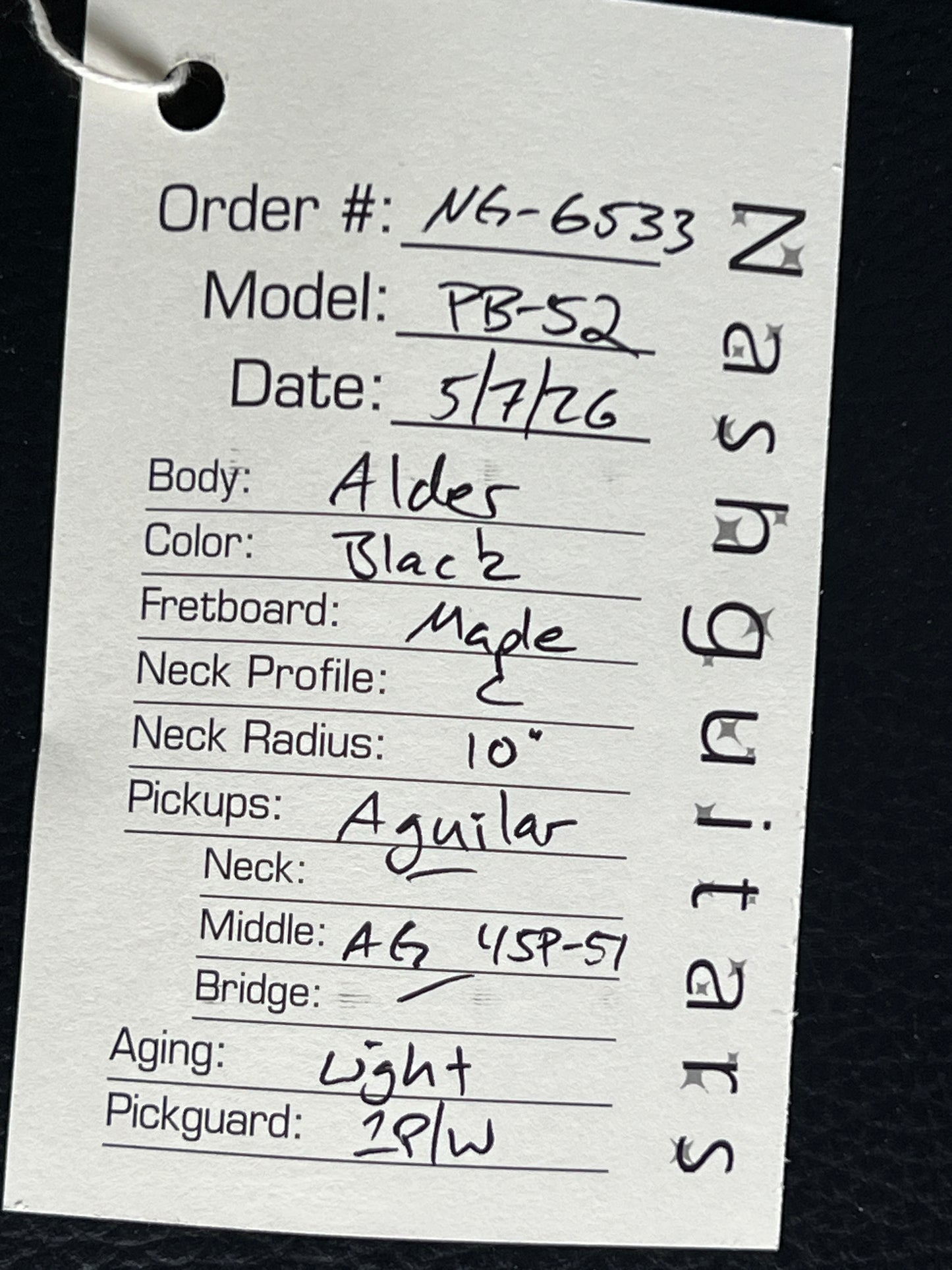 Nash Bass PB-52 #6533