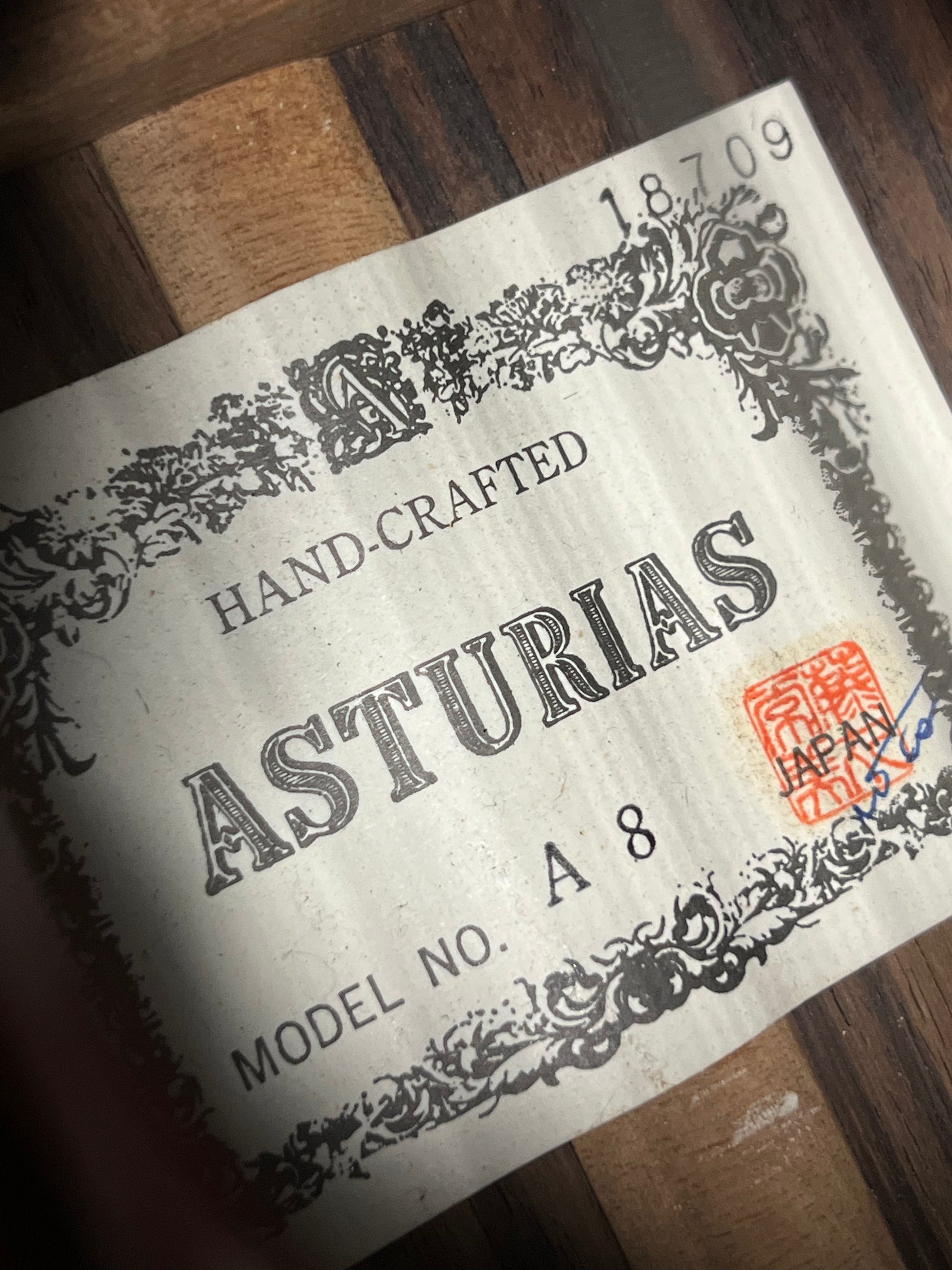 Asturias Model N A8 Japan (PRE-OWNED) – Guitar HAUS Asturias Model N A8 Japan (PRE-OWNED) – Guitar HAUS