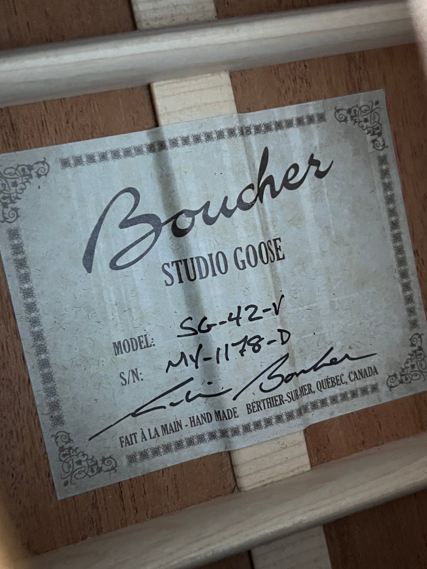Boucher Studio Goose SG-42-V 2024 (PRE-OWNED)