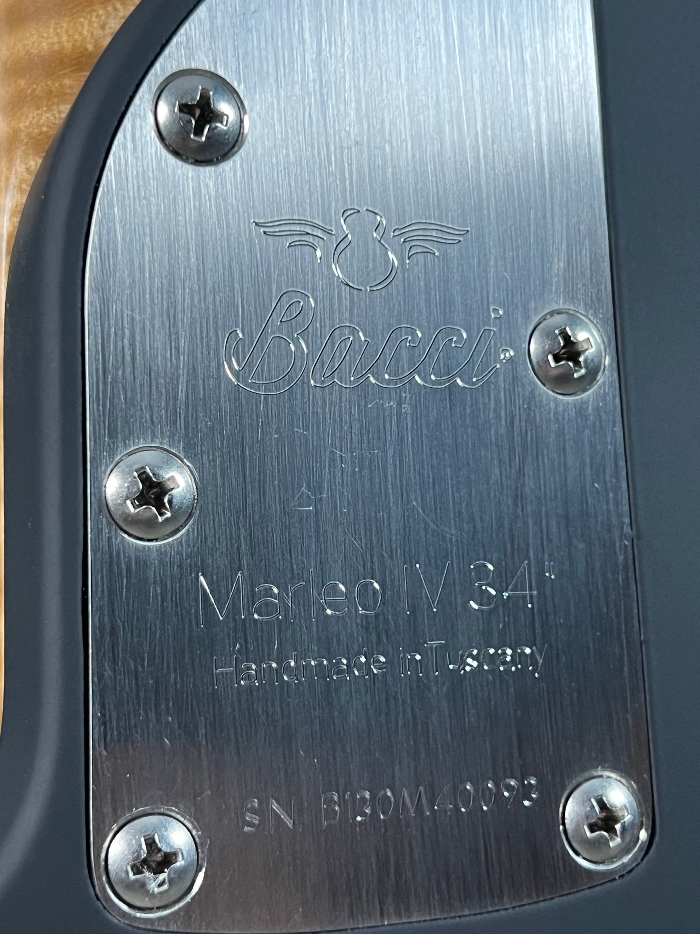 Bacci Marleo 4-String Active Bass Velvet Nero Matte Black