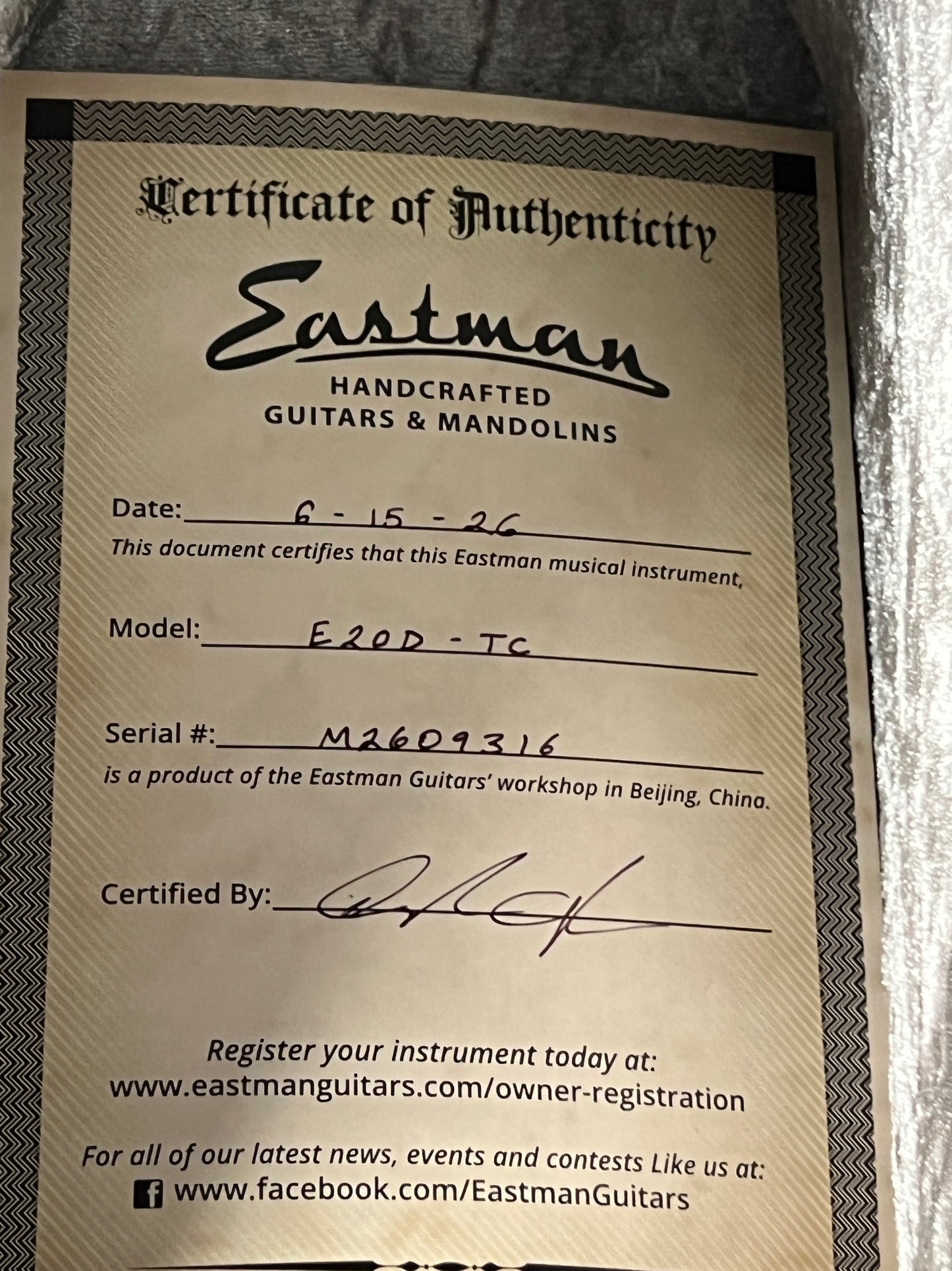 Eastman E20D Thermo-Cure