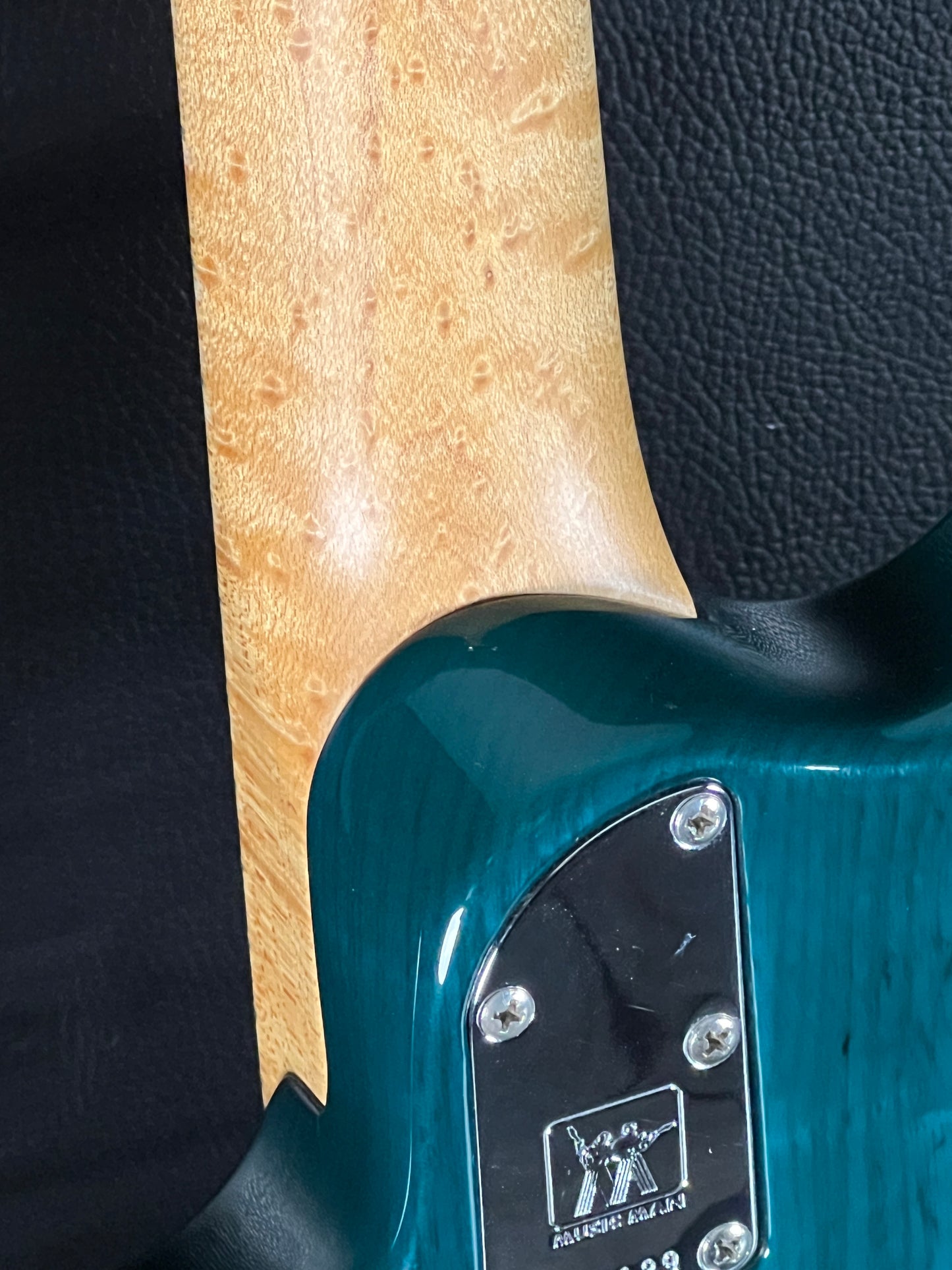 Music Man Silhouette HSH Hardtail Teal Green with Maple Fingerboard (PRE-OWNED)