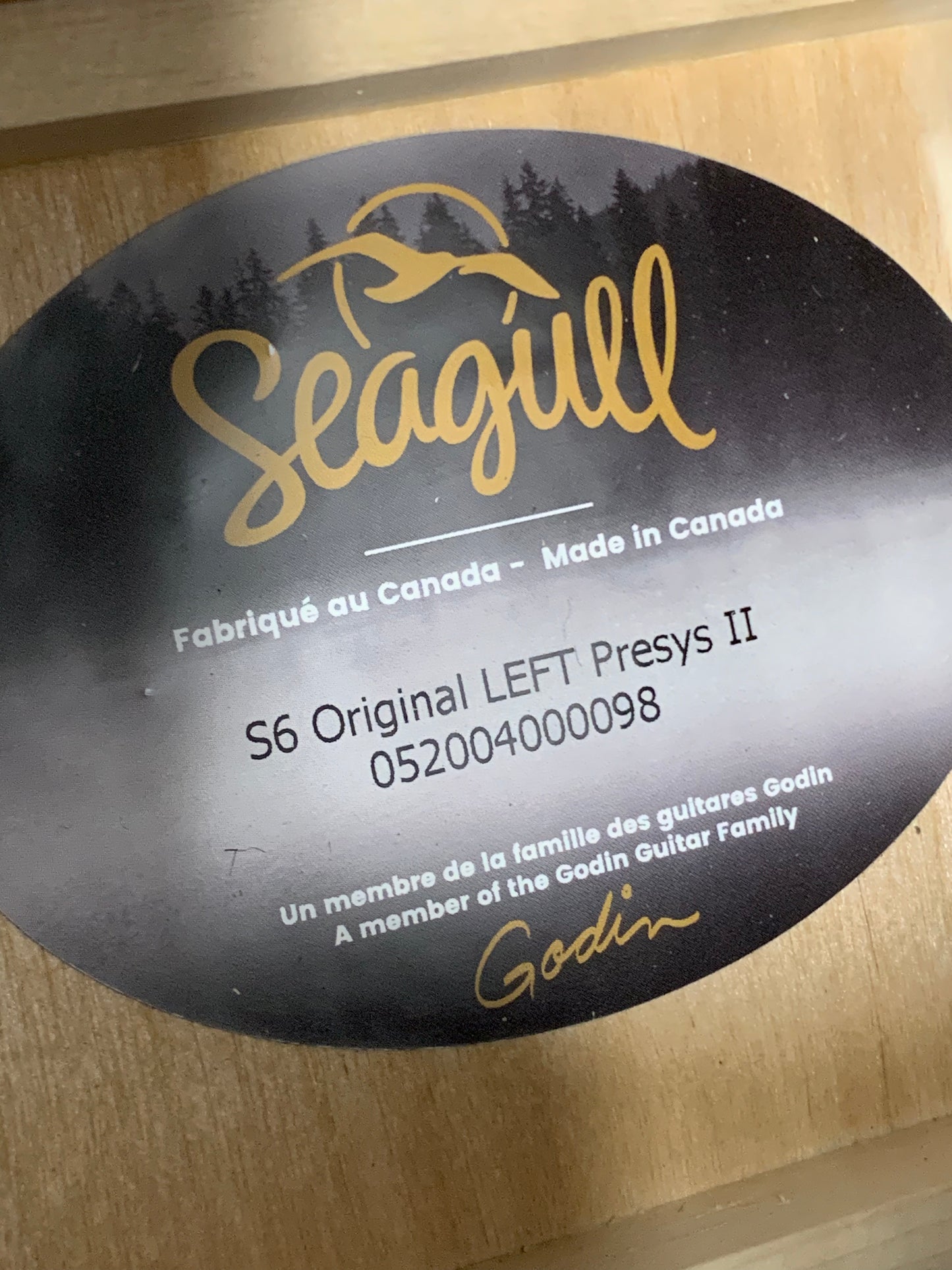 Seagull S6 Original Left Presys II #052004000098