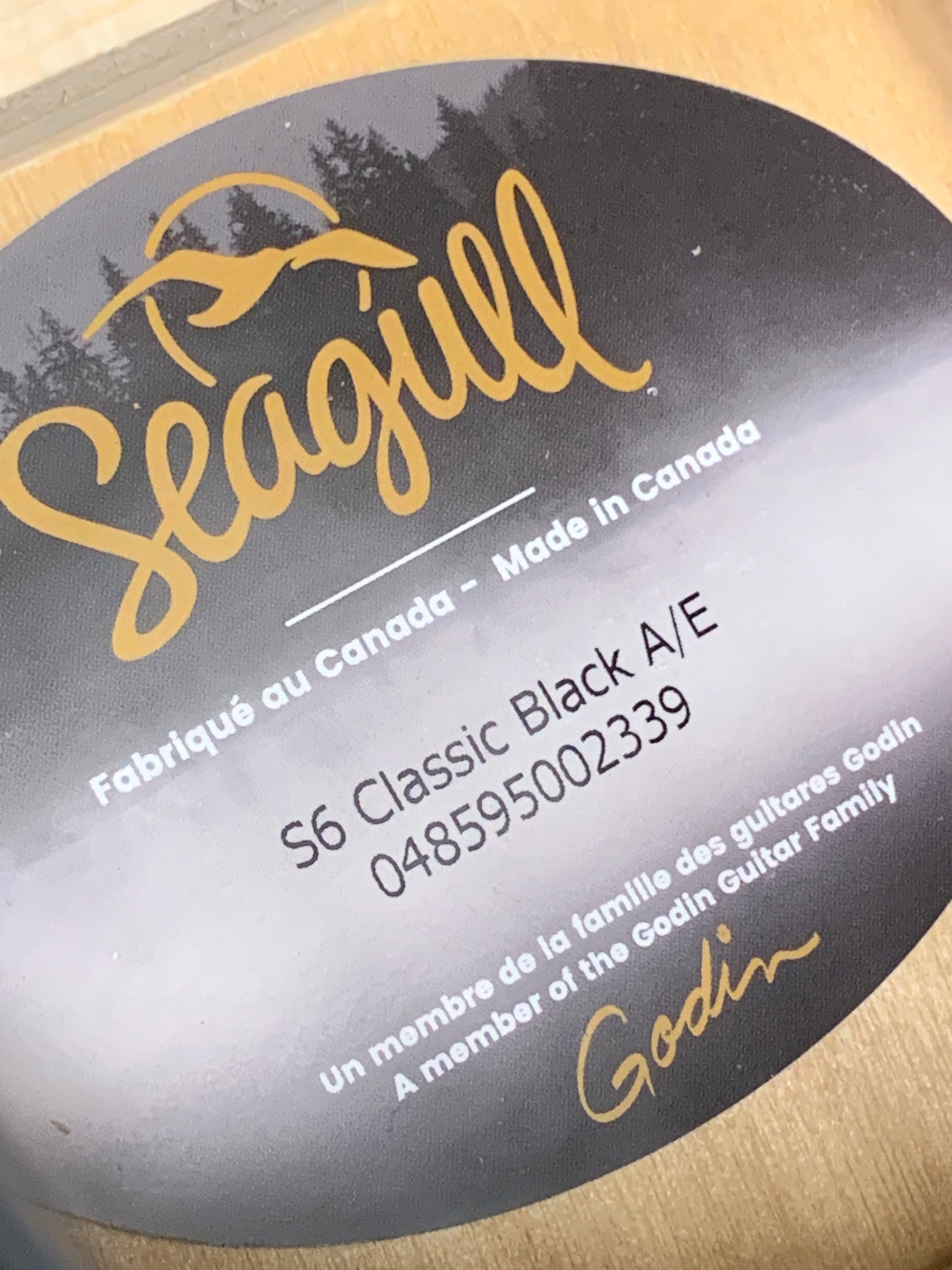 Seagull S6 Classic Black A/E #048595002339