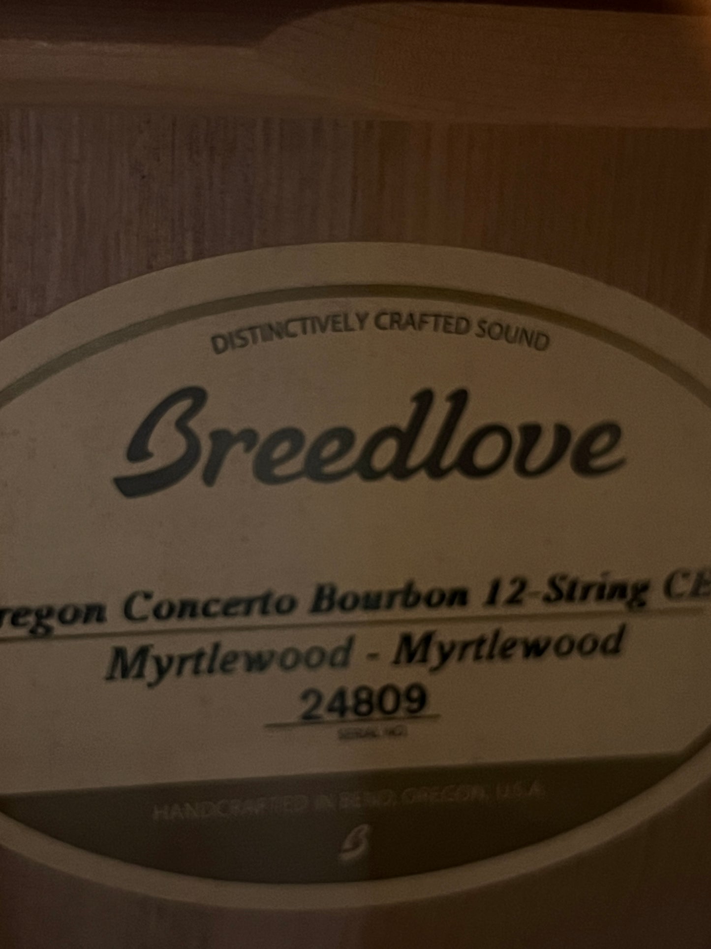 Breedlove Oregon Concerto CE 12-String Bourbon Burst (PRE-OWNED)