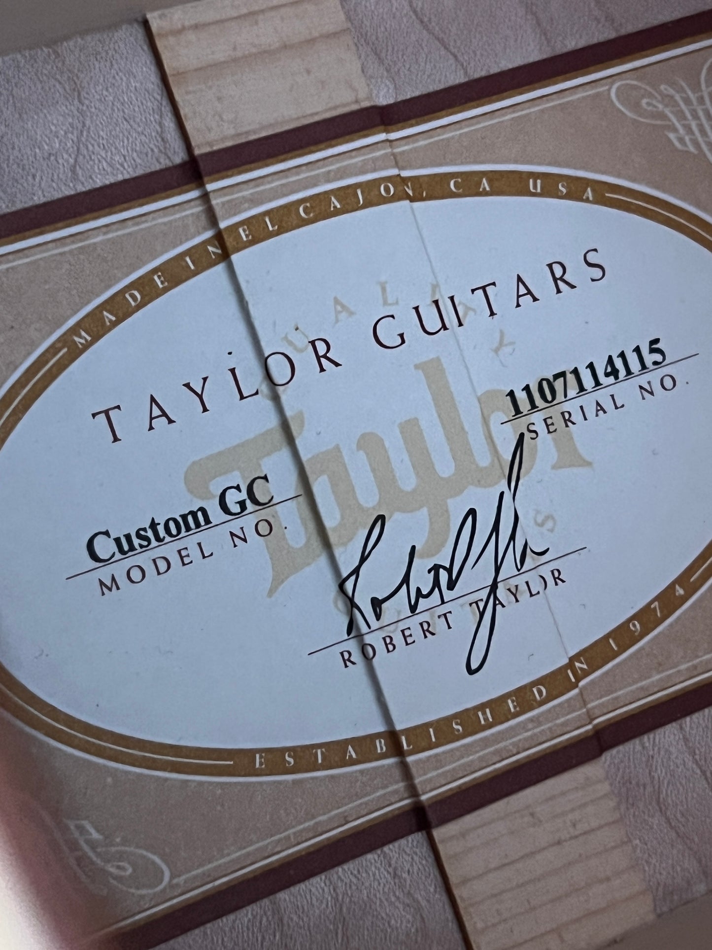 Taylor Custom GC Quilted Maple & Engelmann Spruce 2014 (PRE-OWNED)