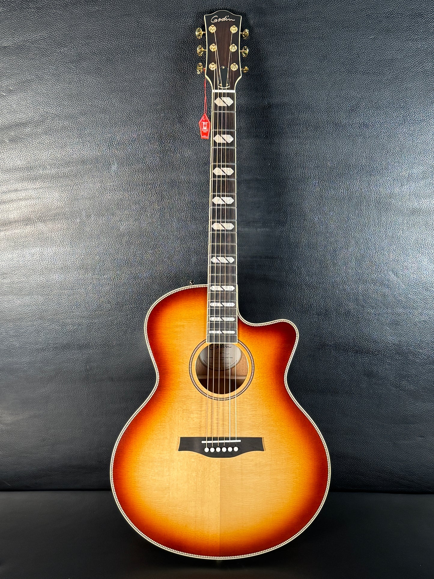 Godin Connaisseur MJ Sunsetburst Maho #072