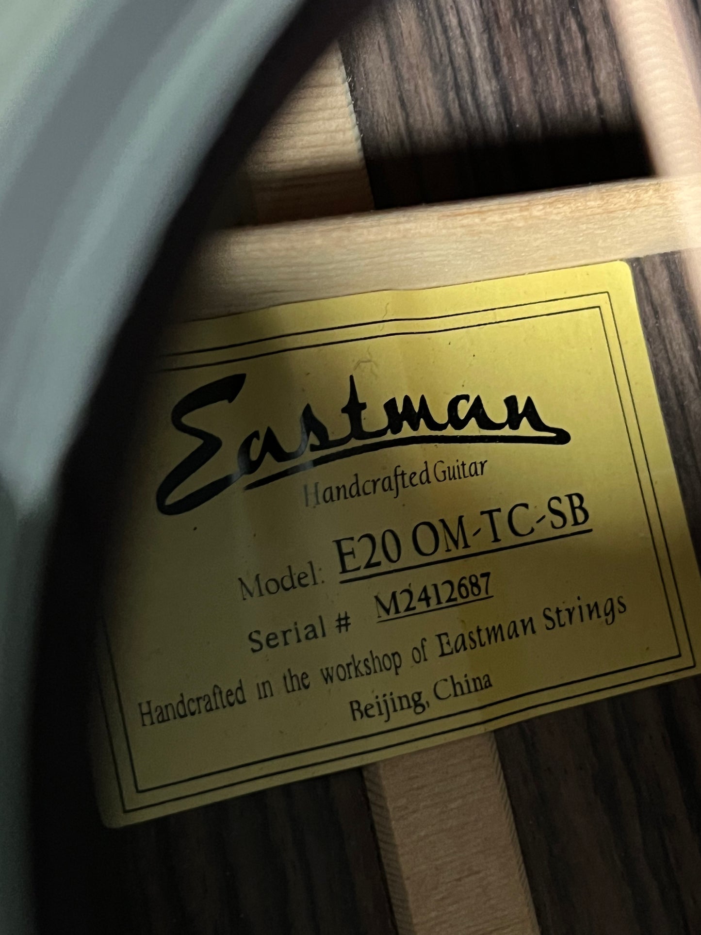 Eastman E20 OM Thermo-Cure Sunburst