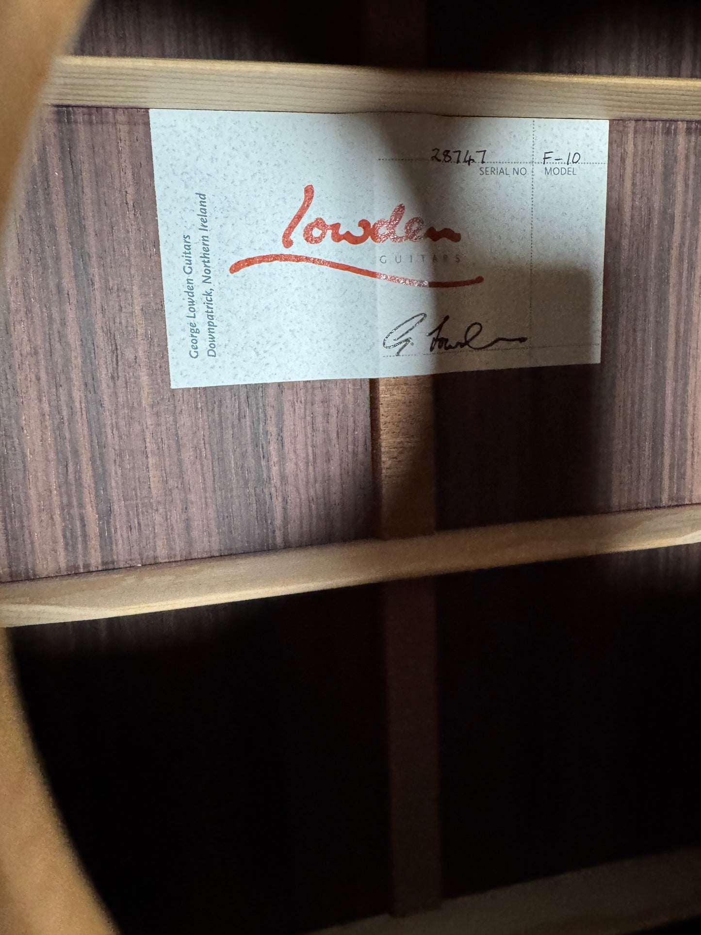 Lowden F10 #28747 (ON HOLD)