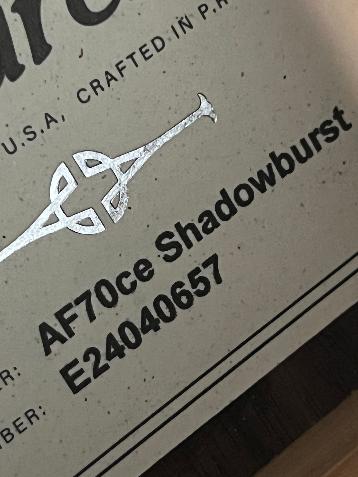 Alvarez AF70CE Shadowburst #657