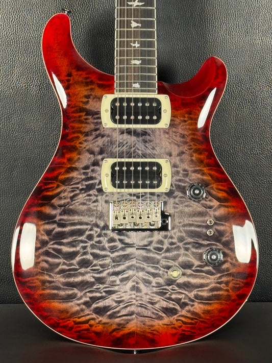 PRS SE Custom 24-08 Quilt Charcoal Cherry Burst