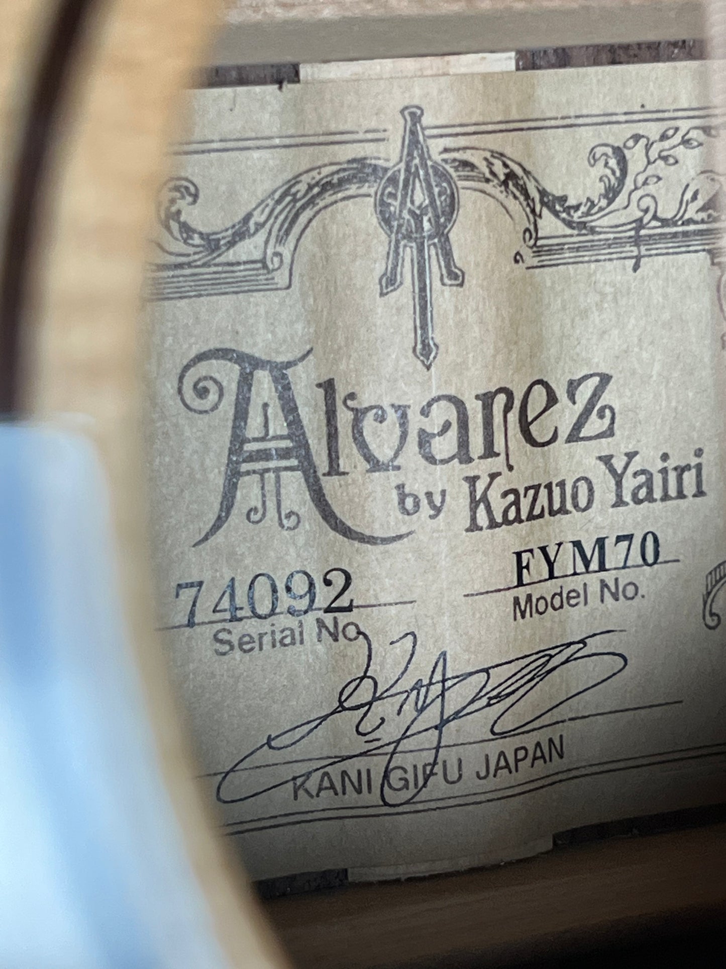 Alvarez Yairi FYM70 (PRE-OWNED)