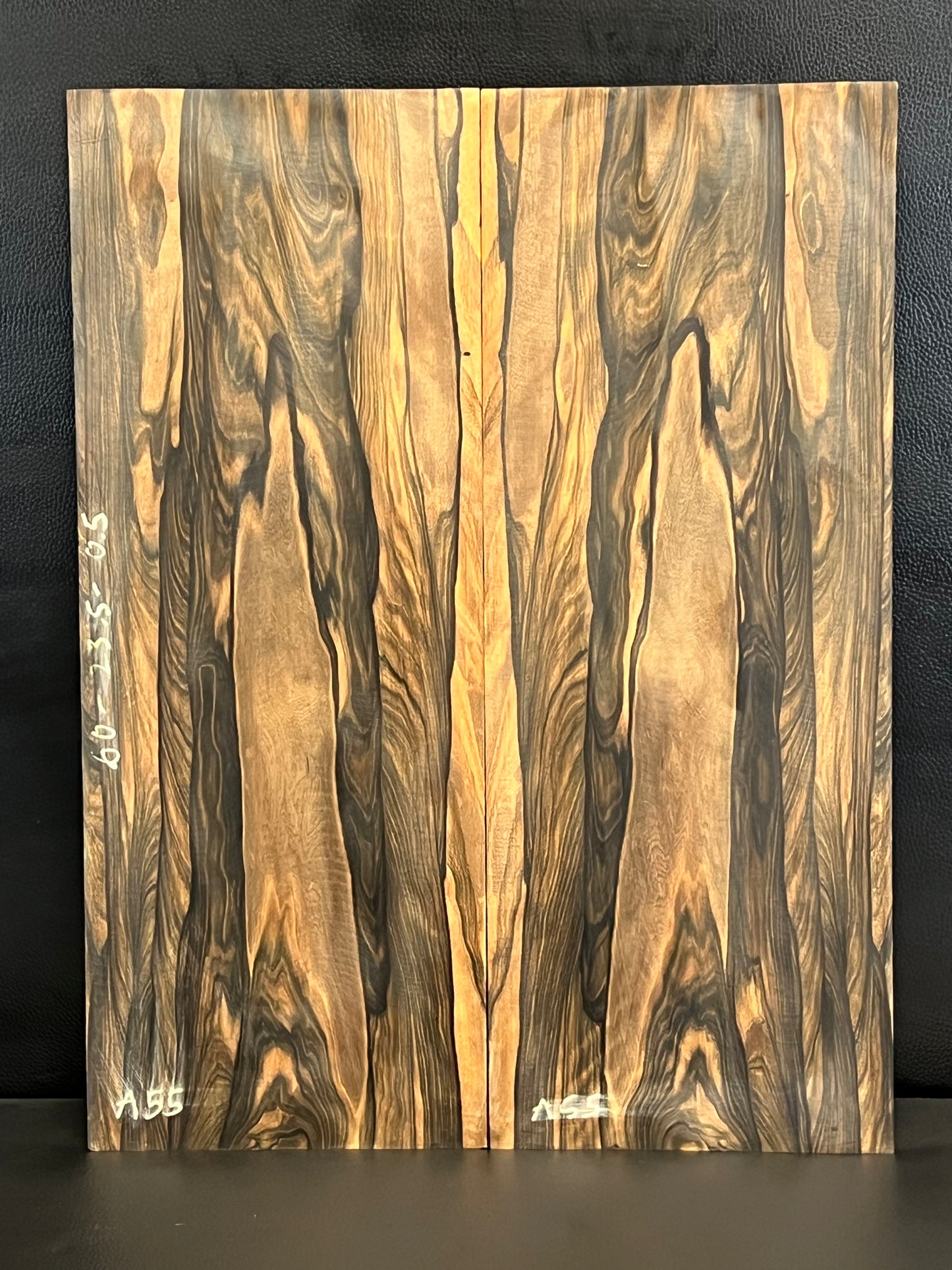 Exotic Figured Ebony Back and Sides Set A55