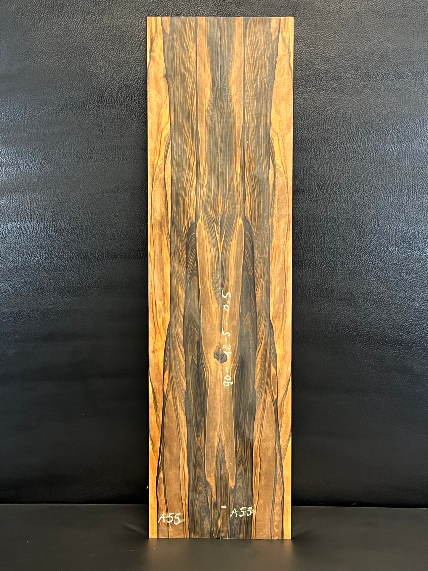 Exotic Figured Ebony Back and Sides Set A55