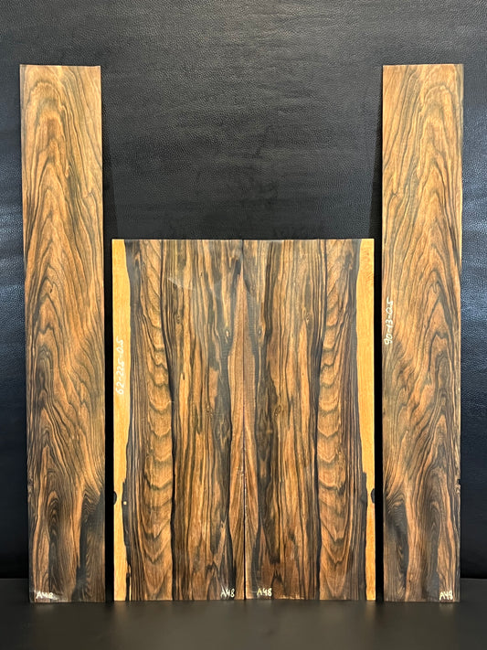 Exotic Figured Ebony Back and Sides Set A48