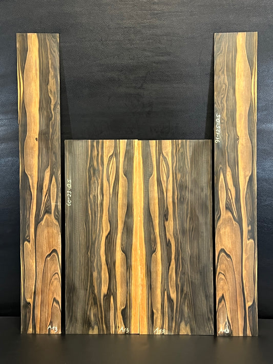 Exotic Figured Ebony Back and Sides Set A13