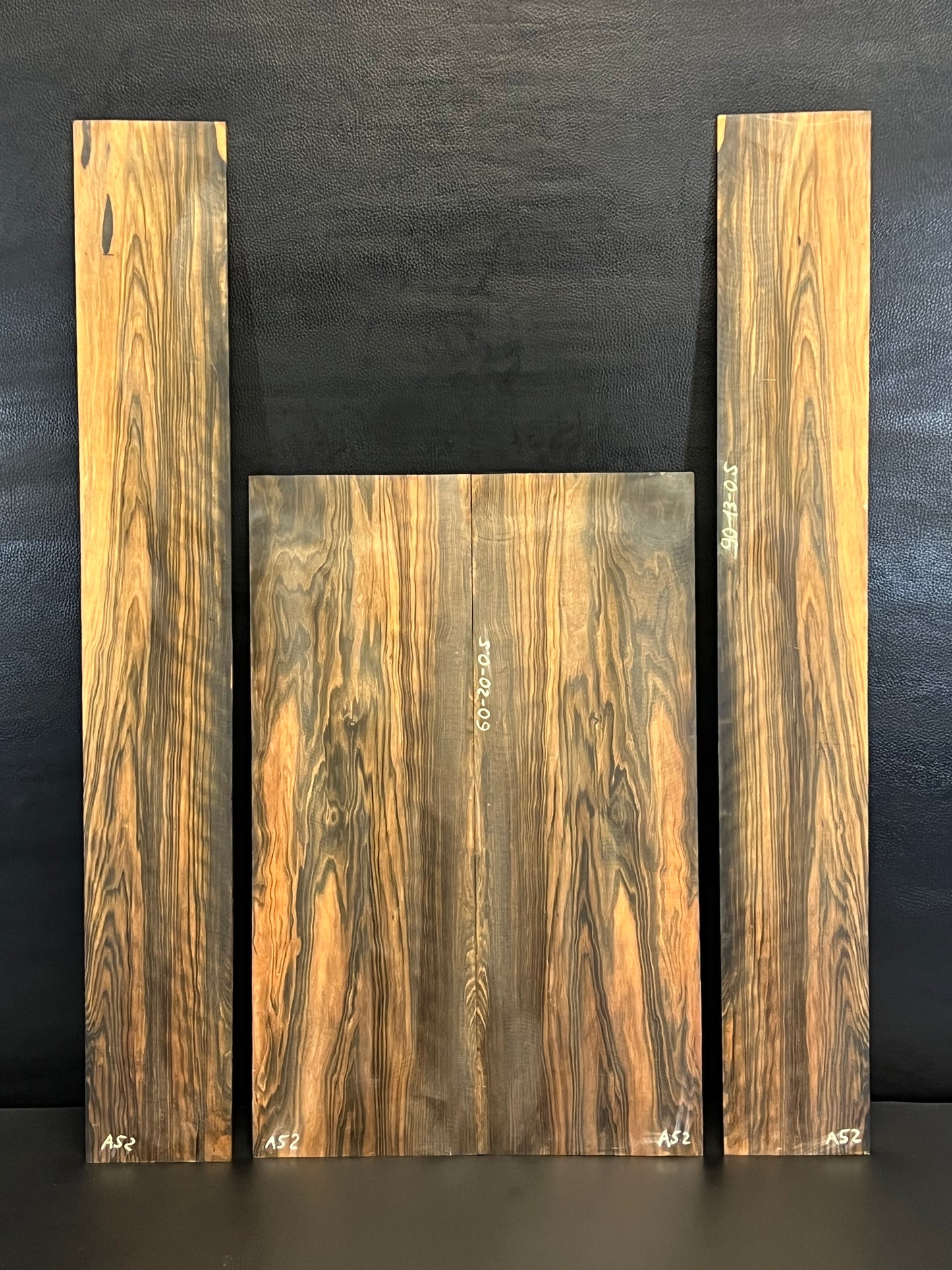 Exotic Figured Ebony Back and Sides Set A52