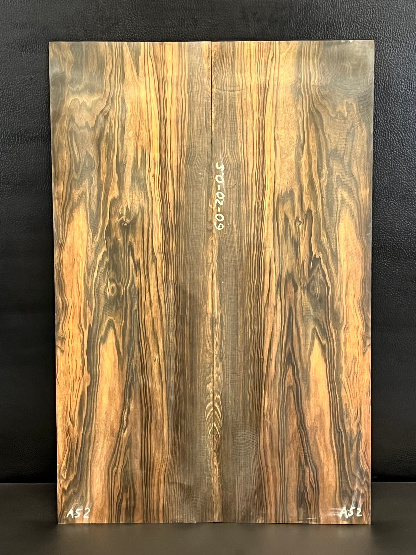 Exotic Figured Ebony Back and Sides Set A52