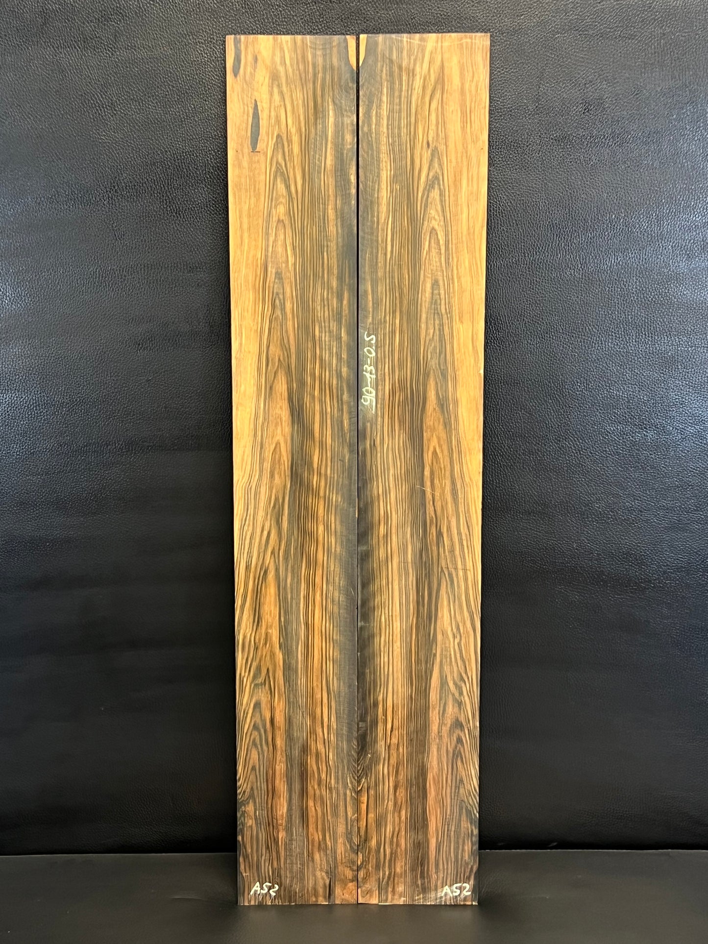 Exotic Figured Ebony Back and Sides Set A52