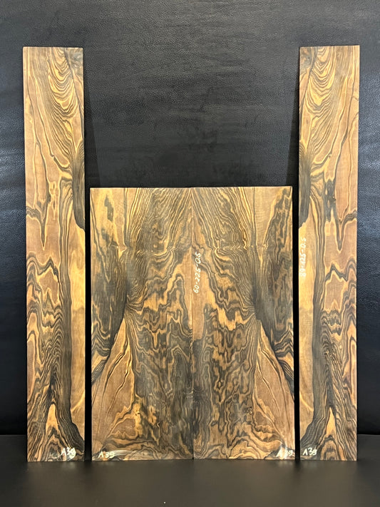 Exotic Figured Ebony Back and Sides Set A39