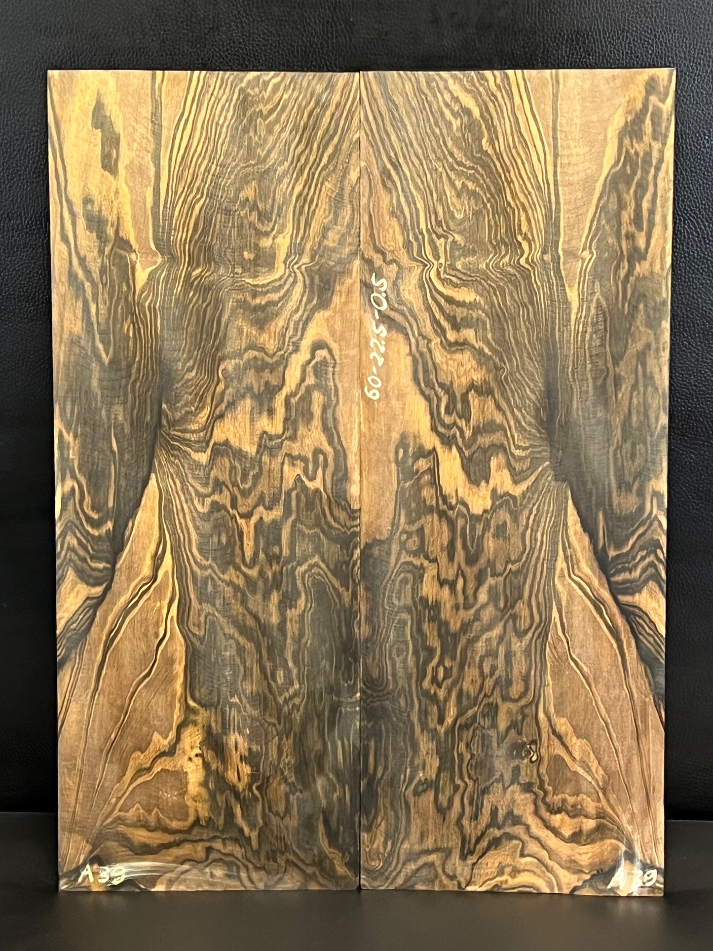 Exotic Figured Ebony Back and Sides Set A39