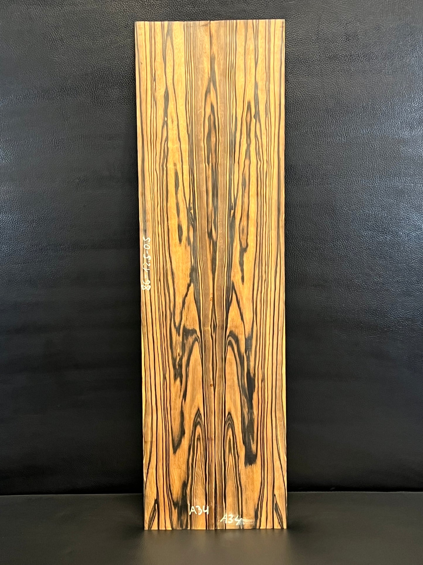 Exotic Figured Ebony Back and Sides Set A34