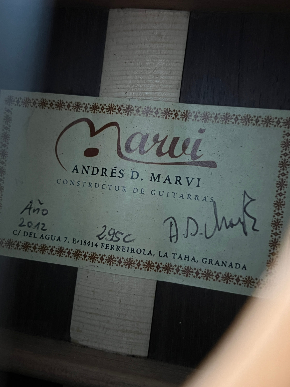 Andres D. Marvi Concert Classical 2012 (PRE-OWNED)
